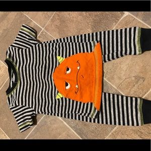 Boys Striped Monster Jammies (18m)
